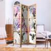 artgeist Japanese Room Divider Flowers Rose 53 x 67 in - 3 Panel Folding Screen Japan Design Home Decoration Art Deco b-B-0379-z-b view 2