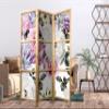 artgeist Japanese Room Divider Flowers Rose 53 x 67 in - 3 Panel Folding Screen Japan Design Home Decoration Art Deco b-B-0379-z-b view 3