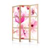 artgeist Japanese Room Divider Flowers 53 x 67 in - 3 Panel Folding Screen Japan Design Home Decoration Art Deco p-B-0010-z-b view 1
