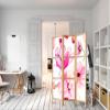 artgeist Japanese Room Divider Flowers 53 x 67 in - 3 Panel Folding Screen Japan Design Home Decoration Art Deco p-B-0010-z-b view 2