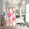 artgeist Japanese Room Divider Flowers 53 x 67 in - 3 Panel Folding Screen Japan Design Home Decoration Art Deco p-B-0010-z-b view 3
