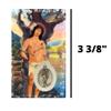 Needzo - Saint Sebastian Holy Prayer Card with Medal - Prayers on The Back, Catholic Saints Pocket Prayer Bookmarks - Bible Page Holders, Patron of Plague, Illness of The Dying, 3 3/8", Pack of 3 view 4
