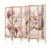 artgeist Japanese Room Divider XXL Flowers Magnolias 90 x 67 in - 5 Panel Folding Screen Japan Design Home Decoration Art Deco b-C-0389-z-c view 1