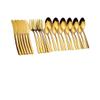24PCS Gold Tableware Cutlery Dinner Set (Gold) view 1