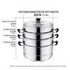 4 layer Stainless Steel Thicken Steamer Boiler view 4