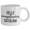 Feliz Cumpleanos Catalina Mug Spanish Happy Birthday Personalized Name Gift Coffee Tea Cup 11 oz view 2
