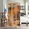 artgeist Japanese Room Divider Dandelion Abstract 53 x 67 in - 3 Panel Folding Screen Japan Design Home Decoration Art Deco b-A-0360-z-b view 2
