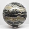 66mm Black & White Onyx Sphere Natural Zebra Chalcedony Crystal Ball Polished Mineral Stone - Peru + Stand view 4