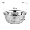 3 pcs/set Stainless Steel Drain Basin (1 pc 22cm) view 3