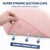 Bathtub Mat Non Slip, Bath Mat for Tub Non Slip, Tub Mat Extra Large 36 x 17 in, Bathtub Mat with Suction Cups & Drain Holes, Soft Foam, Machine Washable, Light Khaki view 2
