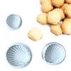 3pcs White Plastic Shell Shape Cookies Cutter view 3