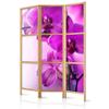 artgeist Japanese Room Divider Flowers Orchids 53 x 67 in - 3 Panel Folding Screen Japan Design Home Decoration Art Deco b-B-0400-z-b view 1