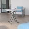 BizChair Folding Table - Granite White - Height Adjustable - 30 Inch - TV Tray - Commercial Grade Laptop Table view 4