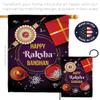 Ornament Collection Raksha Bandhan House Flag Eagle Set Celebration Festival Rkshabandhan Rakhi Siblings Ceremony Hindu 0 Double-Sided, Made in USA view 4