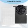 RONGJU Replacement 116130 Filter H for Winix 5500-2, 2 Filter & 2 Activated Carbon Filter Combo Pack Compare to Part # 116130 view 2