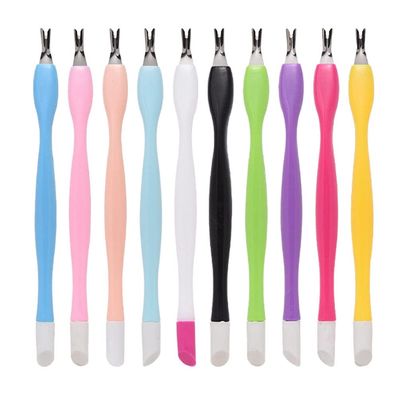 FRCOLOR 15pcs Nail Art Embossing Pen Nail Art Dead Skin Fork Dead Skin Removal Tool Trimmer para Uas Manicure Dead Skin Forks Portable Cuticle Remover Nail Dead Skin Removers