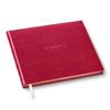 Gallery Leather Personalized Guest Book for Wedding Reception - Custom Guest Signing Book with Bookmark, add Polaroid Photos, Hardcover - Acadia Wild Rose view 1