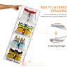 INSTY 6 Pack Large Shoe Storage Box, Clear Shoe Storage Organizer with Magnetic Door, Stackable,Shoe Containers For Display Sneakers, Easy Assembly, Fit up to US Size 12, Clear view 4