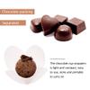 200pcs Truffle Wrappers Chocolate Cups Liners Chocolate Wrappers Candy Cups Paper for Wedding Party Favors (White) view 3