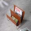 Living Room 3-Layer Leather Magazine Holder Bedroom Magazine Rack Book Rack Room Newspaper Rack Home Decor (Color : Brown, Size : 35 * 24 * 40cm) view 2