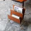 Living Room 3-Layer Leather Magazine Holder Bedroom Magazine Rack Book Rack Room Newspaper Rack Home Decor (Color : Brown, Size : 35 * 24 * 40cm) view 3