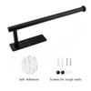 Alnicov Paper Towel Holder, Wall Mount Paper Towel Holder for Kitchen Cabinet Bathroom Wall Mounted Stand Black view 4