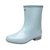 Hbeylia Tall Rain Boots for Women Waterproof Mid Calf Garden Shoes Anti-Slipping Rubber Rainboots Rain Footwear for Ladies Camp Booties for Camping Lawn Care Gardening Muck Mud Yard Work view 4