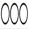 3 Replacement Vacuum Round Belt ftis for Oreck OR-23, OR100, OR101, OR102 view 1