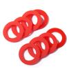 Litorange 30PCS Beer Washer,Keg Tap Line Washer Red Silicone(Better Than Rubber) Coupling Gasket for Beer Seal view 2