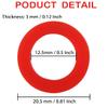 Litorange 30PCS Beer Washer,Keg Tap Line Washer Red Silicone(Better Than Rubber) Coupling Gasket for Beer Seal view 3