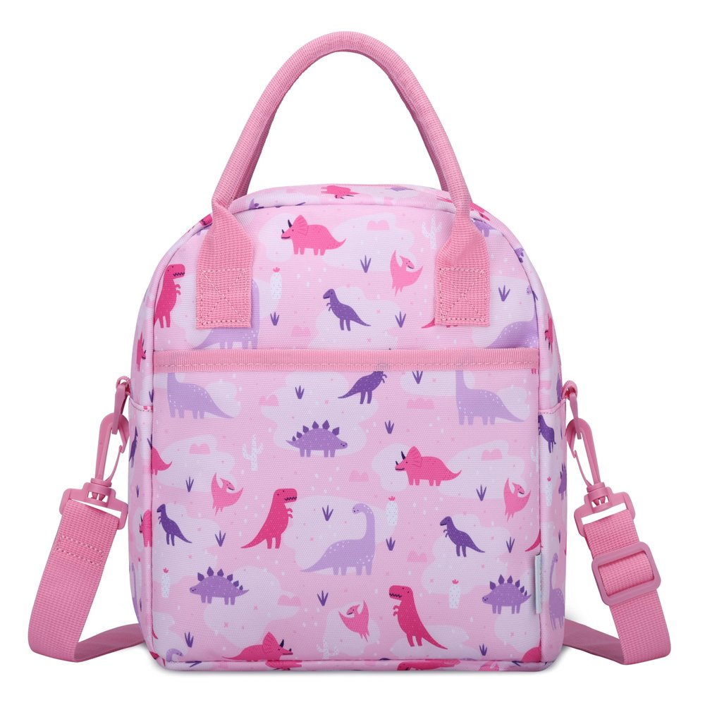 VASCHY Lunch Box Bag for Kids, Insulated Lunchbox Tote for Toddler Little Girls School Daycare Kindergarten Dinosaur