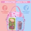 VASCHY Lunch Box Bag for Kids, Insulated Lunchbox Tote for Toddler Little Girls School Daycare Kindergarten Dinosaur view 2