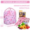 VASCHY Lunch Box Bag for Kids, Insulated Lunchbox Tote for Toddler Little Girls School Daycare Kindergarten Dinosaur view 3