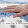 Curved Bath Rug, Corner Shower Mats Anti-Slip Bathroom Carpet Rugs Quadrant Curved Bath Rug Fanned Shower Mats, with Non-Slip Bottom, Absorbent, Washable, 17.7x39.4in view 3