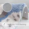 Curved Bath Rug, Corner Shower Mats Anti-Slip Bathroom Carpet Rugs Quadrant Curved Bath Rug Fanned Shower Mats, with Non-Slip Bottom, Absorbent, Washable, 17.7x39.4in view 4