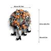 Wreath,Halloween Witch Legs Wreath Door Wreath Pumpkin Maple Wreath Halloween Decorating Decorate view 3