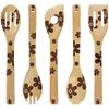 5PCS Halloween Bamboo Wood Wok Spoon (Peach blossom) view 4