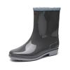 Hbeylia Tall Rain Boots for Women Waterproof Mid Calf Garden Shoes Anti-Slipping Rubber Rainboots Rain Footwear for Ladies Camp Booties for Camping Lawn Care Gardening Muck Mud Yard Work
