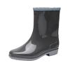 Hbeylia Tall Rain Boots for Women Waterproof Mid Calf Garden Shoes Anti-Slipping Rubber Rainboots Rain Footwear for Ladies Camp Booties for Camping Lawn Care Gardening Muck Mud Yard Work view 4
