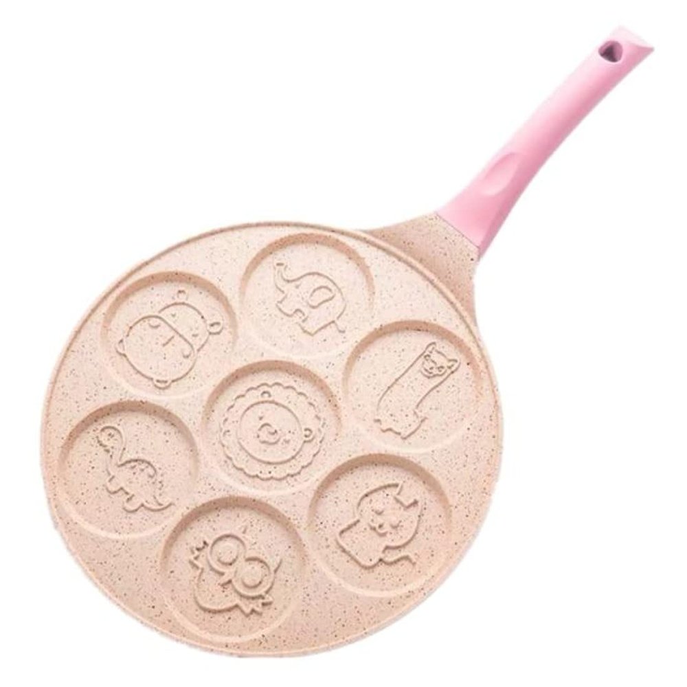 7 Hole Non-stick Fried Egg Burger Pan (blue)