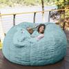 Bean Bag Chair for Adults (No Filler),Luxurious Giant Bean Bag Chair Cover,Comfortable PV Fur Sitting Sofa Chair Bean Bag Cover for Home Garden Lounge Living Room Indoor Outdoor view 3