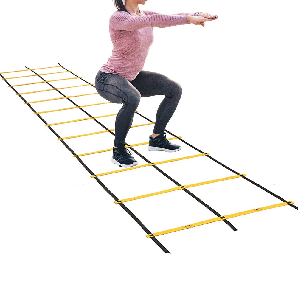 Agility Ladder Double-Row Flexible Agility Ladder, Speed Training Equipment, Football Sports Training Speed Ladde, for Rugby/Boxing/Tennis(Size:3m)
