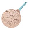 7 Hole Non-stick Fried Egg Burger Pan (black) view 3