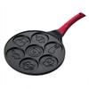 7 Hole Non-stick Fried Egg Burger Pan (black) view 4
