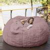 Bean Bag Chair for Adults (No Filler),Luxurious Giant Bean Bag Chair Cover,Comfortable PV Fur Sitting Sofa Chair Bean Bag Cover for Home Garden Lounge Living Room Indoor Outdoor view 1