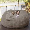 Bean Bag Chair for Adults (No Filler),Luxurious Giant Bean Bag Chair Cover,Comfortable PV Fur Sitting Sofa Chair Bean Bag Cover for Home Garden Lounge Living Room Indoor Outdoor view 1