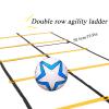 Agility Ladder Double Row Agility Ladder, Adjustable Speed Training Equipment, Football Flexibility Training Jumping Ladder,for Outdoor Drills(Size:3m) view 4