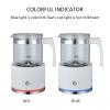 AIZYR Electric Milk Frother - Automatic Milk Foam Maker Hot or Cold Milk Steamer with One-Button Operation for Coffee, Hot Cocoa, Latte,Black,220V view 3
