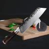 Chef Knife, Cleaver Knife, High Carbon Steel Nakiri Knife Boning Knife Kitchen Knives Meat Cleaver Kitchen Chef Knife Chinese Knives with Knife Sharpener Chef Knife Kitchen Knife BY KKZY view 1
