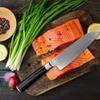Chef Knife, Damascus Chef Knife Japanese Kitchen Knife Ultra Sharp Damascus Drawing Slicer Meat Santoku Cleaver Tool Chef Knife Kitchen Knife BY KKZY view 3